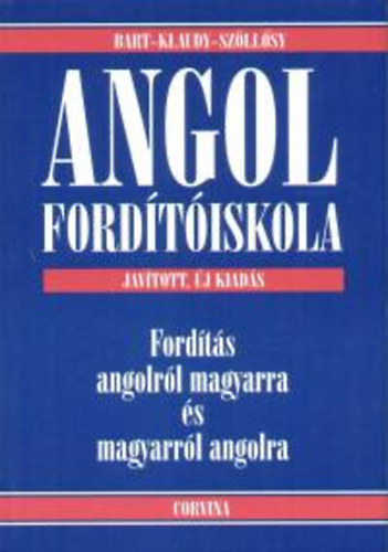 Bart István; Klaudy Kinga; Judy Szöllősy: Angol fordítóiskola