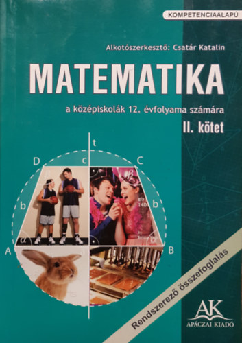Csatár Katalin: Matematika a középiskolák 12. évfolyama számára II. kötet