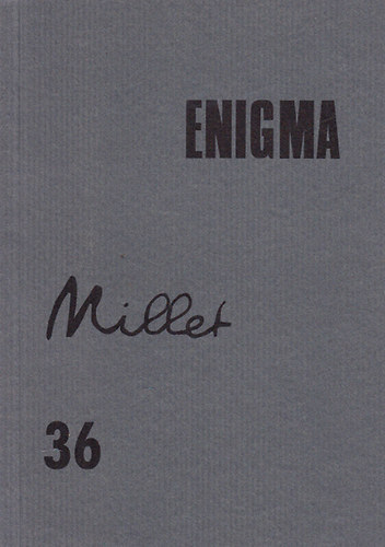 : Enigma (Művészetelméleti folyóirat) 36.: Millet
