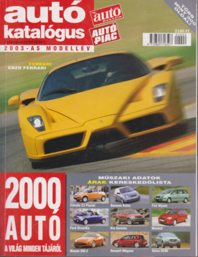 : Autókatalógus (Katalóguscsalád 2002/2 - 2003-as modellév)