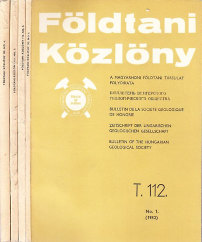 Dank Viktor dr.: Földtani Közlöny 1982/1-4. 