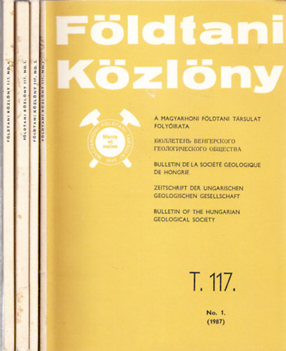 : Földtani Közlöny 1987/1-4