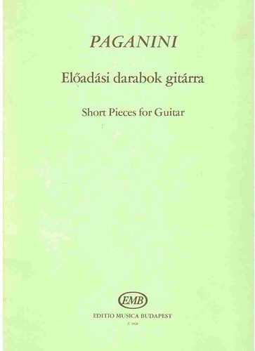 Paganini: Előadási darabok gitárra