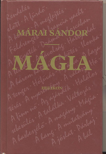 Márai Sándor: Mágia