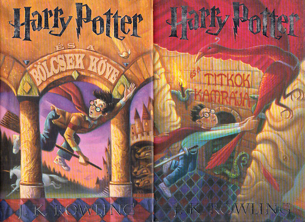 J. K. Rowling: Harry Potter könyvek (2db.) : Harry Potter és a Bölcsek köve + Harry Potter és a Titkok kamrája 