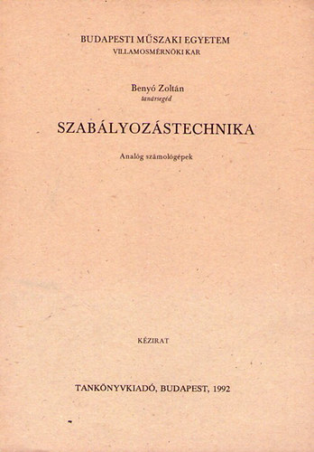 Benyó Zoltán: Szabályozástechnika