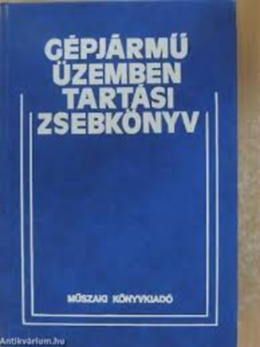 Dr. Cseh Lajos: Gépjármű üzemben tartási zsebkönyv