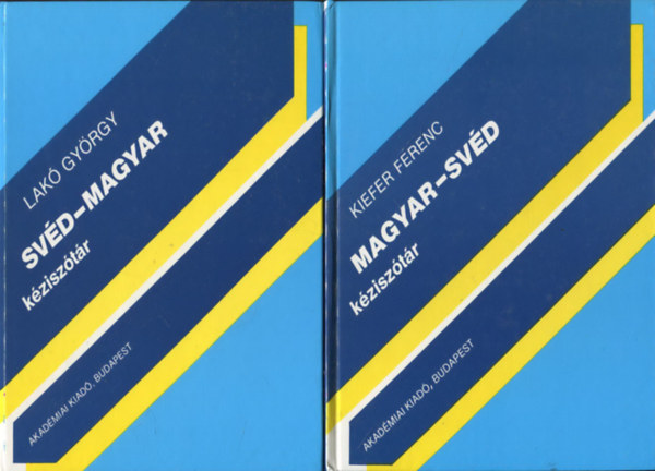 Lakó György, Kiefer Ferenc: Magyar-Svéd kéziszótár + Svéd-Magyar kéziszótár