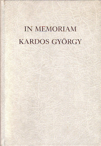 : In memoriam Kardos György