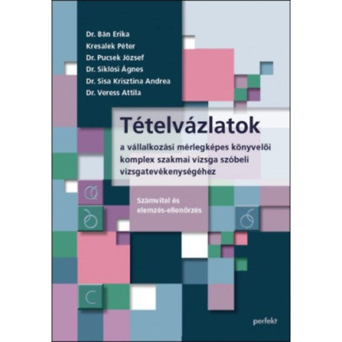 Bán Erika: Tételvázlatok a vállalkozási mérlegképes könyvelői komplex szakmai szóbeli vizsgához - Számvitel-Ellenőrzés-Elemzés