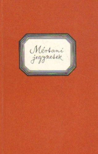 : Mértani jegyzetek