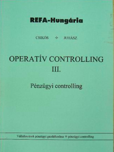 : Operatív Controlling III.