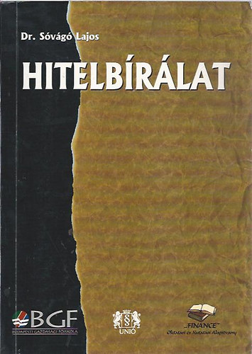 dr. Sóvágó Lajos: Hitelbírálat