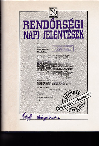 : Rendőrségi napi jelentések 2.