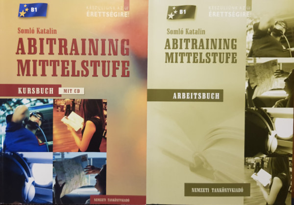 Somló Katalin: Abitraining Mittelstufe Kursbuch + Arbeitsbuch B1 CD-vel