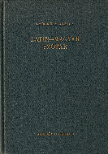 Györkösy Alajos: Latin-magyar szótár