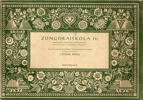 Czövek Erna: Zongoraiskola IV. Instruktív darabok gyűjteménye az alsó fok V. osztálya számára
