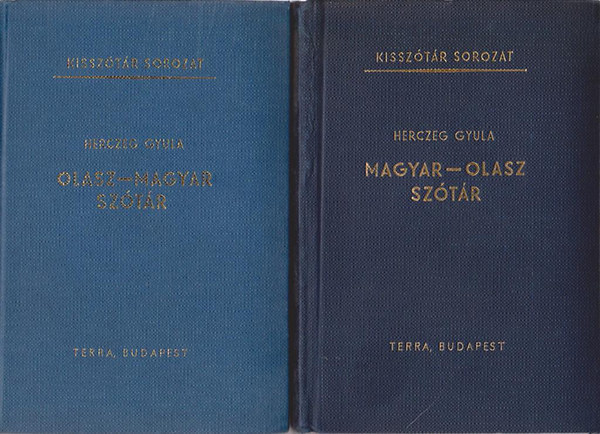 Herczeg Gyula: Magyar-olasz, olasz-magyar kisszótár I-II.