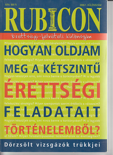 Rácz Árpád (szerk.): Rubicon 2006/1. Különszám