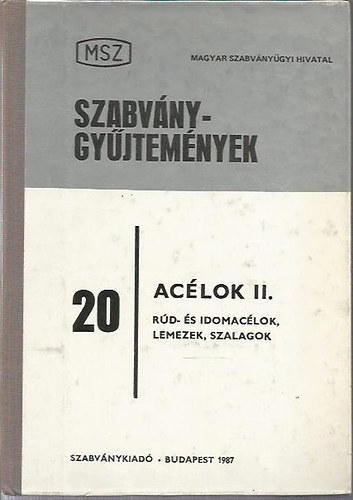 : Szabványgyűjtemények - Acélok II.