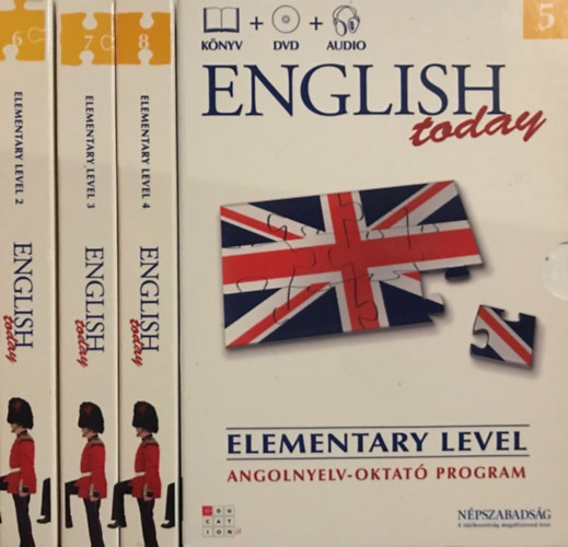 : English today 5-8. (Angolnyelv-oktató program) - (Könyv + DVD + Audio) Elementary level 1-4. 