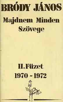 Bródy János: Bródy János Majdnem Minden Szövege II. Füzet 1970-1972