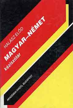 Halász Előd: Magyar-német kéziszótár