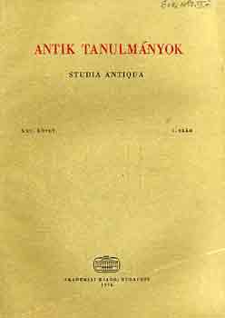 Töttössy Csaba (szerk.): Antik tanulmányok-Studia antiqua XXV. kötet 1. szám