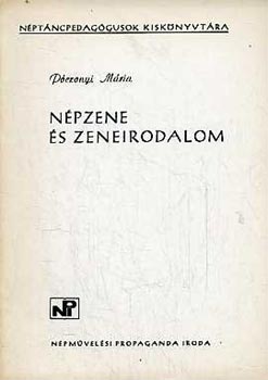 Póczonyi Mária: Népzene és zeneirodalom