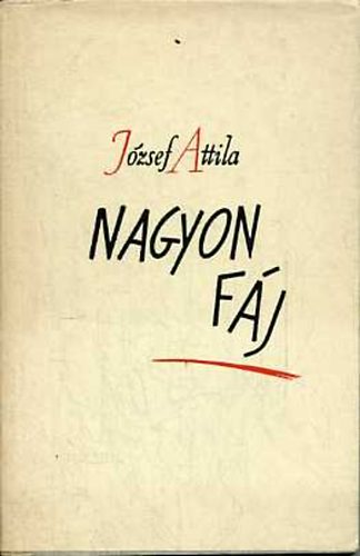 József Attila: Nagyon fáj  (hasonmás kiadás)