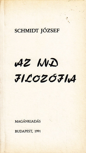 Schmidt József: Az ind filozófia