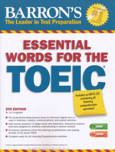 Lin Lougheed: Barron's Essential Words for the TOEIC with Mp3 Audio CD - 5th Edition