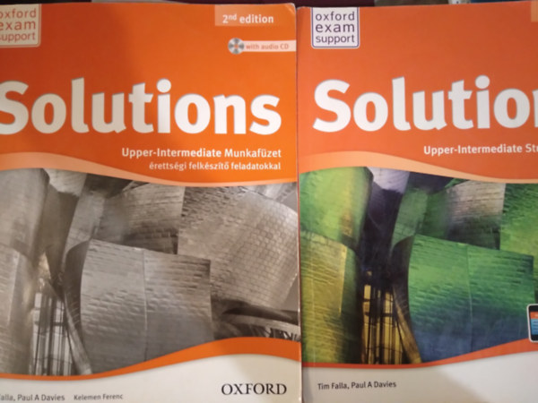 Paul A. Davies - Tim Falla, Kelemen Ferenc, Rézműves Zoltán: Solutions Upper-Intermediate Student's Book + Workbook