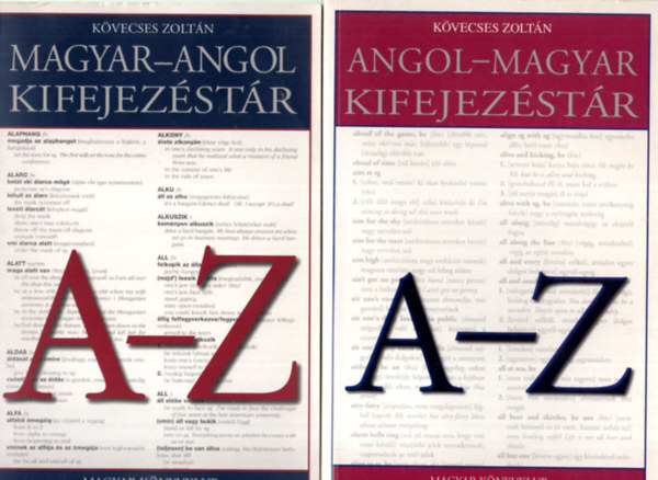 Kövecses Zoltán: Magyar-angol, angol-magyar kifejezéstár