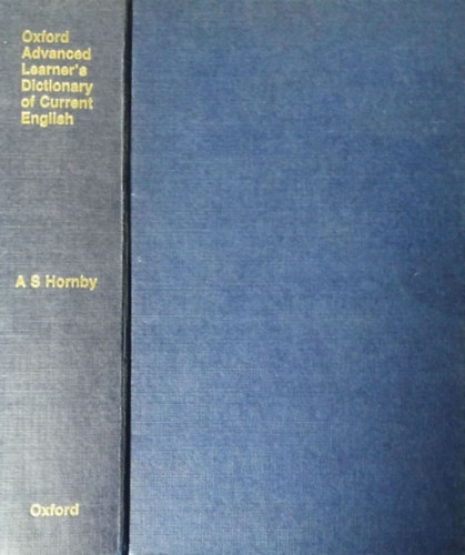 A. S. Hornby: Oxford Advanced Learner's Dictionary of Current English