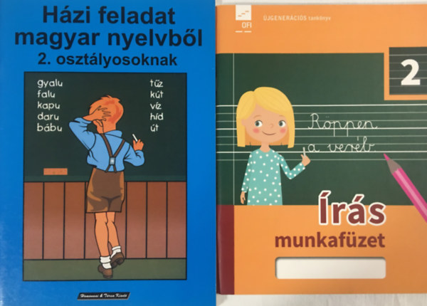 : Házi feladat magyar nyelvből 2. osztályosoknak + Írás munkafüzet 2. (2 kötet)