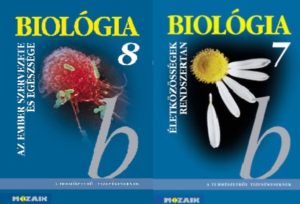 : Biológia 7. - Életközösségek, rendszertan + Biológia 8. - Az ember szervezete és egészsége (2 kötet)