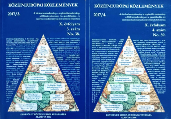 Prof. Dr. Gulyás László, Prof. Dr. Gulyás László (főszerk.): Közép-Európai Közlemények 2017/3, 2017/4 (X. évf. 3., 4. szám No. 38, 39 - 2 kötet)