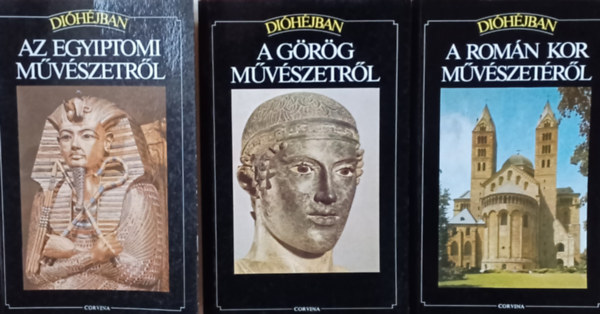 : 3 db Dióhéjban könyv: Az egyiptomi művészetről + A görög művészetről + A román kor művészetéről