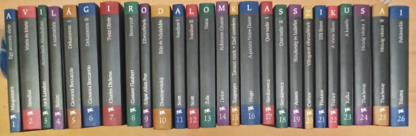 : A Világirodalom Klasszikusai 1-26. kötet