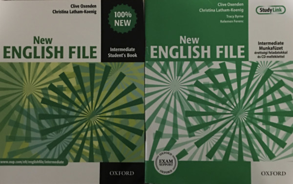 Oxenden Clive- Latham-Koenig C.: New English File Intermediate Munkafüzet érettségi felkészítő feladatokkal + Intermediate Student's Book