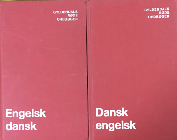 Gyldendals - Røde - Ordbøger: Engelsk-Dansk, Dansk-Engels Ordbog (2 kötet)