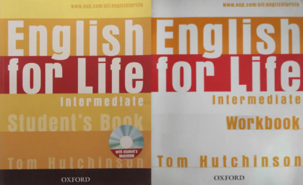 Tom Hutchinson: English for Life Intermediate Student's book + Workbook + CD