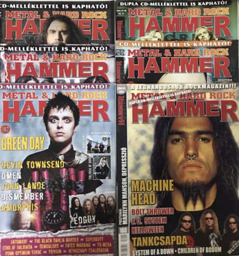 Lénárd László (főszerk.): Metal & Hard Rock Hammer Magazin (szórványszámok, 2006/01, 03, 04, 06, 07-08, 09)