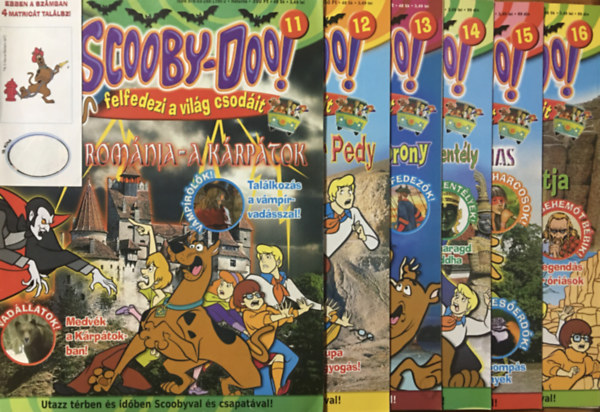 : Scooby-Doo! magazin 11-16. lapszám - 2007 - 6 darab