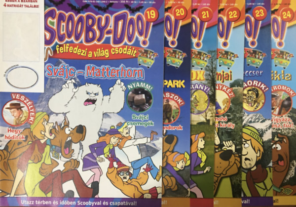 : Scooby-Doo! magazin 19-24. lapszám - 2008 - 6 darab