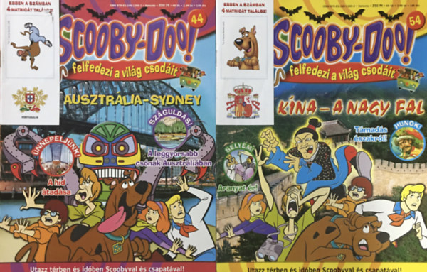 : Scooby-Doo! magazin 44, 54  lapszámok - 2008 - 2 db