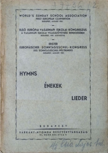 : Hymns - Énekek - Lieder