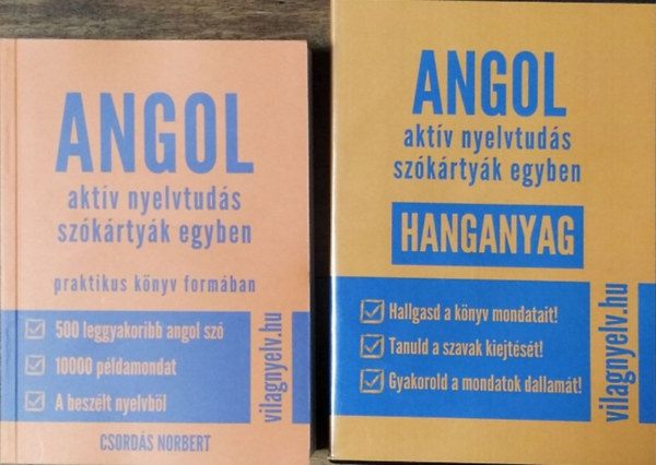 Csordás Norbert: Angol aktív nyelvtudás szókártyák egyben