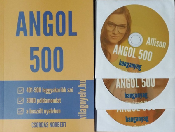 Csordás Norbert: Angol 500 (401-500) + Hanganyag (3 CD)